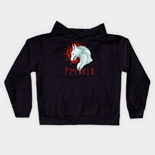 Fenrir wolf (Colored) Kids Hoodie